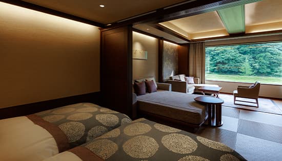 Premium Suite B with Private Outdoor Bath (Mountain-side)