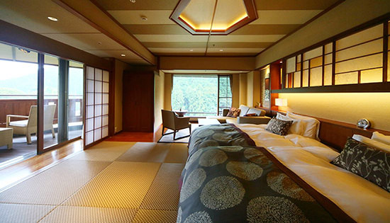 Premium Suite B with Private Outdoor Bath (Mountain Stream-side)