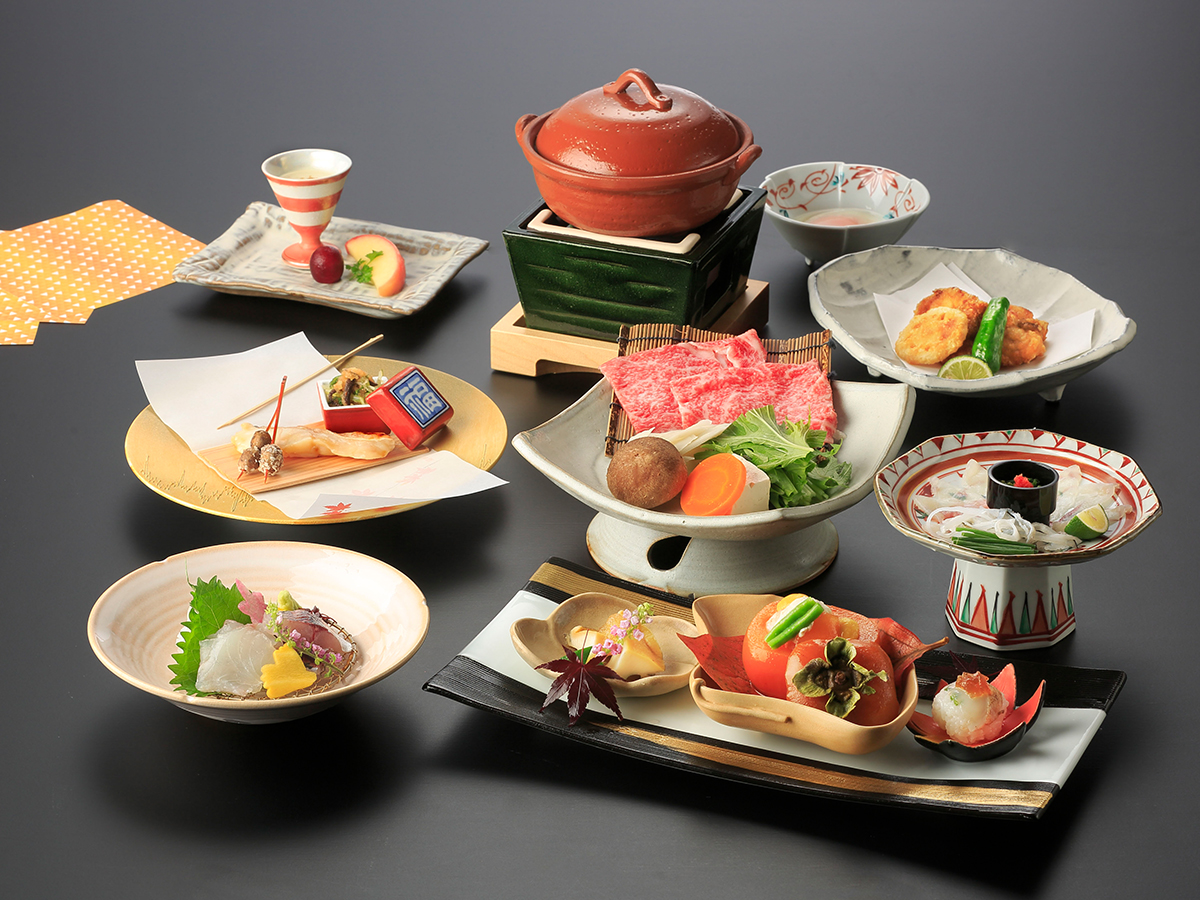 お食事 ご夕食 山口県 湯本温泉 旅館 大谷山荘