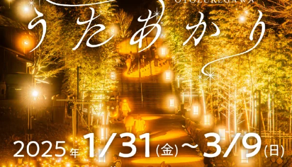 【山口観光】長門湯本温泉の冬のイベント｢音信川うたあかり2025｣開催（2025年1月31日～3月9日）